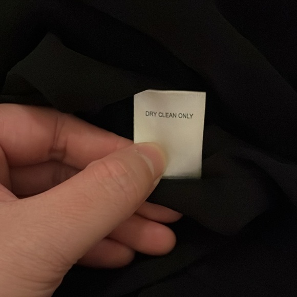 Chloe K Hi Low Black Lace Pleather Cutout Floral Spaghetti Strap Dress S - Picture 12 of 13